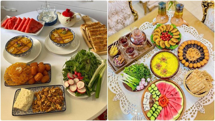 تزئین سفره افطاری