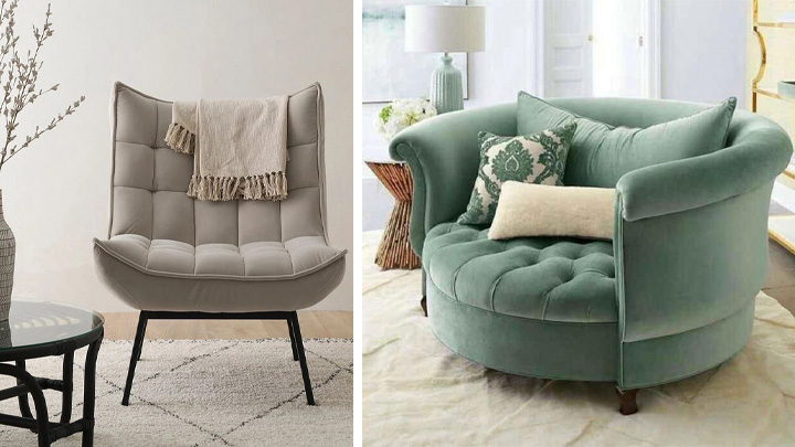 مبل‌ چستر سبز طوسی