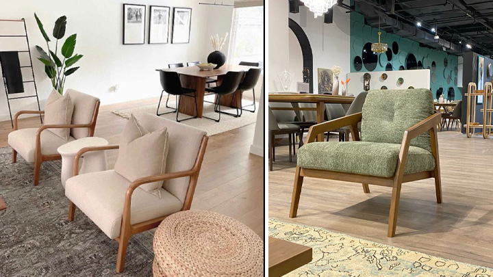 1- مبل‌های مینیمال چوبی