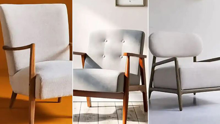 مبل مینیمال چوبی ساده