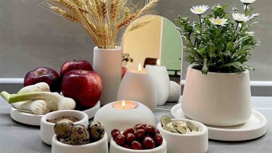 سفره هفت سین با رنگ خنثی