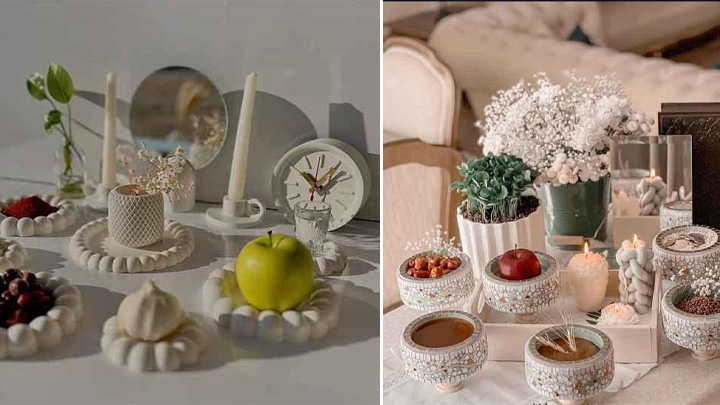 هفت سین با ظروف زیبا