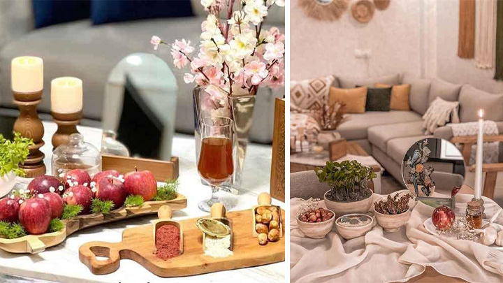 هفت سین با ظروف روشن