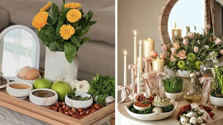 چیدن هفت سین بژ