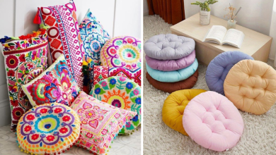 بالشتهای نشیمن پارچهای رنگارنگ؛ انتخابی برای راحتی و زیبایی