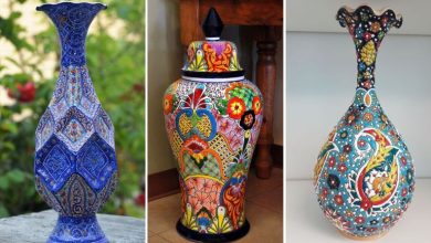 38 مدل گلدان میناکاری شیک و ترند