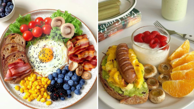 ایده‌های تزیین بشقاب صبحانه به سبک انگلیسی