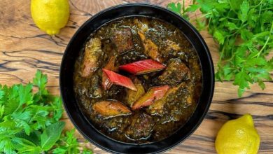 طرز تهیه خورش ریواس کردستان+ نکات جا افتادن
