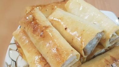 طرز تهیه رول بادام و عسل با شربت بهار نارنج؛ مناسب برای عصرانه بهاری