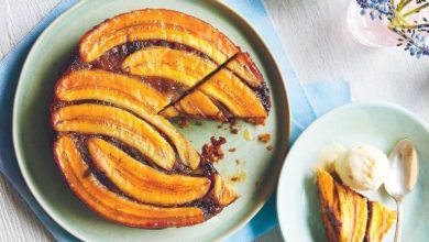 طرز تهیه کیک برگردان موزی؛ در فر و بدون فر