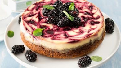 طرز تهیه چیزکیک توت سیاه؛ انتخاب عالی برای مهمانی و دورهمی‌ها