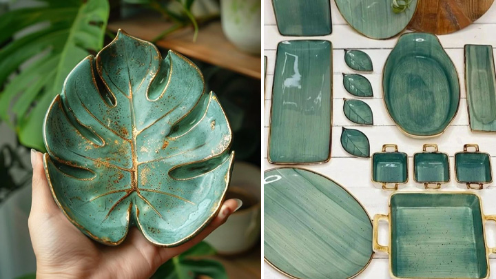 ارتقای دکوراسیون میز غذا با ظروف سرامیکی رنگی لوکس و مدرن ارتقای دکوراسیون میز غذا با ظروف سرامیکی رنگی لوکس و مدرن