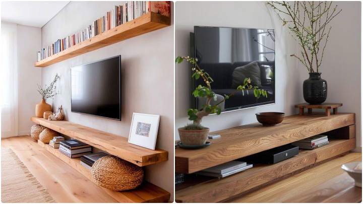 میز تلویزیون چوبی ترند و مینیمال