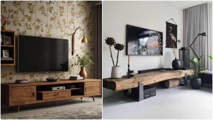 مدل‌های میز تلویزیون چوبی ترند