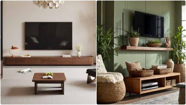 میز تلویزیون چوبی ترند و ساده