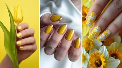 جدیدترین طرح‌های ناخن با لاک زرد؛ برای بهار 1404
