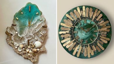 35 مدل ساعت‌ رزین دیواری جدید و شیک