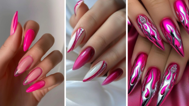 31 مدل طراحی ناخن با رنگ سرخابی؛ مناسب هر سلیقه‌ای