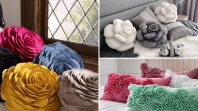 16 مدل کوسن فانتزی طرح گل رز