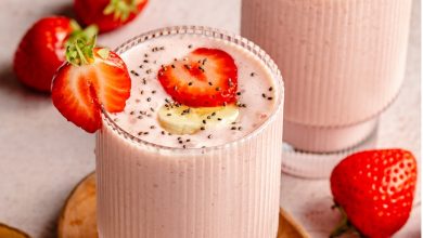 طرز تهیه اسموتی توت فرنگی کافیشاپی با 11 طعم مختلف