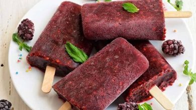 بستنی یخی توت سیاه؛ خوشمزه روزهای گرم