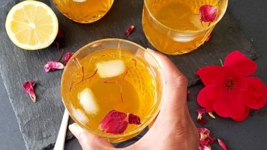 طرز تهیه شربت گلاب زعفران با روشی ساده برای پذیرایی