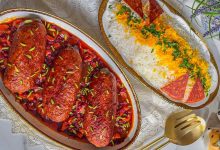 طرز تهیه کباب ترش با مغز بادمجان