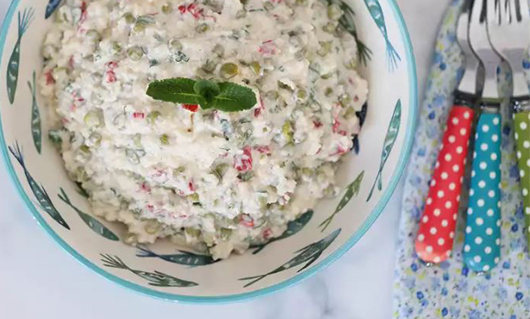 طرز تهیه سالاد نخود فرنگی ترکیه ای