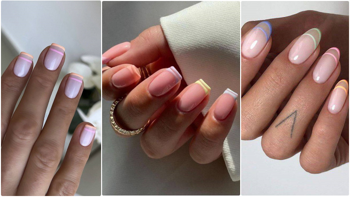 طراحی فرنچ با لاک‌های ترند سال