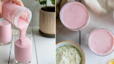 طرز تهیه اسموتی پنیر و توت فرنگی