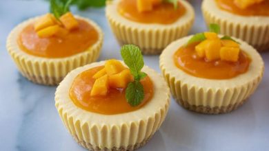 طرز تهیه مینی چیزکیک انبه؛ دسر خوشمزه برای مهمانی