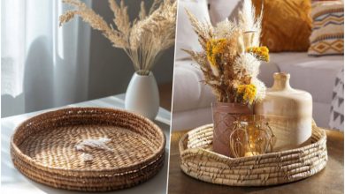 سینی‌ حصیری دکوری رومیزی؛ از طراحی خاص تا کاربری عالی