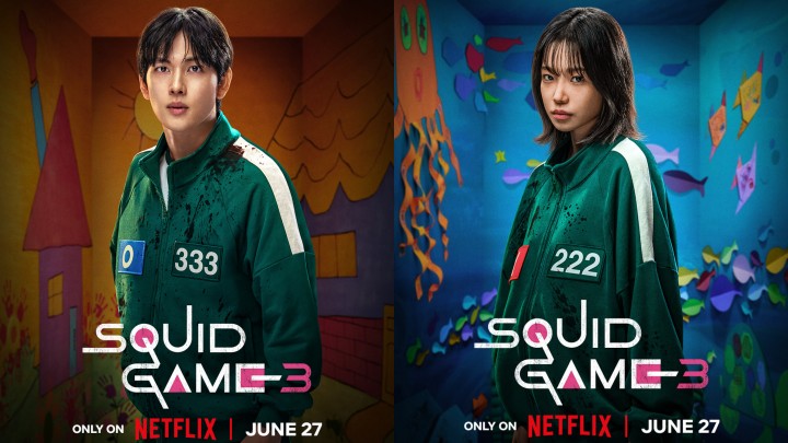 پوستر کاراکترهای فصل سوم سریال بازی مرکب (Squid Game)