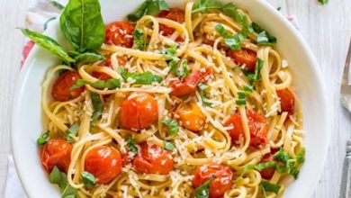 طرز تهیه پاستا گوجه و سیر برای عاشقان غذاهای ساده