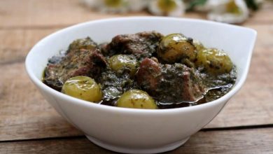طرز تهیه خورش نعناع جعفری+ نکات جا افتادن