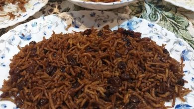 طرز تهیه سیاه پلو نذری (قوام پلو) به روش گیلانی