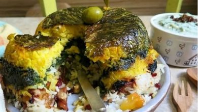 طرز تهیه ته چین برگ مو؛ مرحله به مرحله با نکات