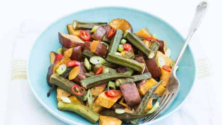 نکات و فوت‌وفن‌ های طرز تهیه سالاد بامیه و سیب زمینی