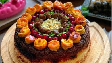 طرز تهیه آلبالو پلو قالبی+ نکات و فوتوفن ها