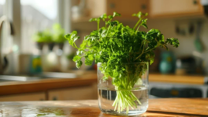 با یک لیوان آب، باغچه‌ای سبز در آشپزخانه‌تان بسازید! 