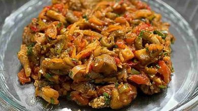 طرز تهیه خوراک بادمجان کبابی؛ خوشمزه و رژیمی