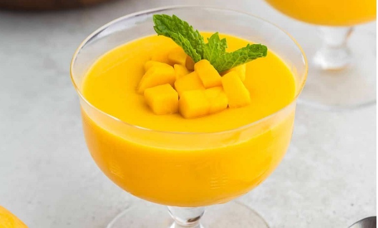 طرز تهیه پودینگ انبه با چند مواد ساده و در کمتر از 30 دقیقه