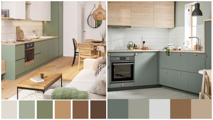 ست کردن سبز ماچا با سایر عناصر آشپزخانه