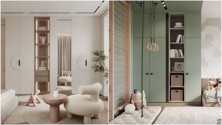 کمد دیواری طرحدار مناسب اتاق خواب کودک کمد دیواری طرحدار مناسب اتاق خواب کودک