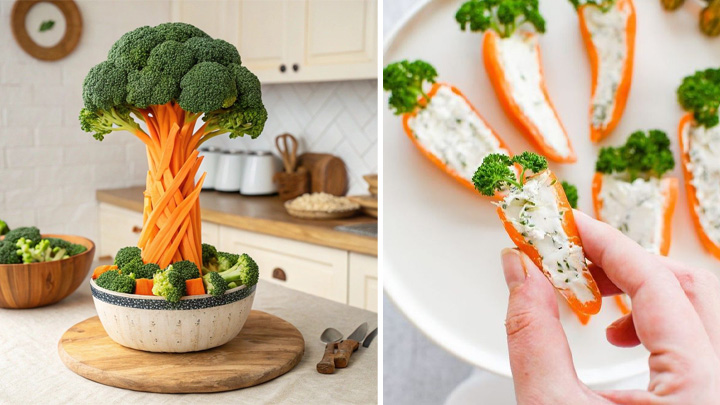 ساخت طرح‌های خلاقانه با هویج