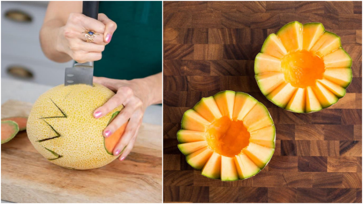 چگونه طالبی و ملون را به‌زیبایی برای مهمانی‌ها خرد و تزئین کنیم؟