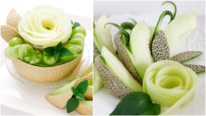 برش صحیح طالبی و ملون برای پذیرایی حرفه‌ای و بدون اتلاف میوه