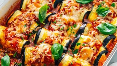 طرز تهیه رولت بادمجان با گوشت چرخ کرده+ نکات