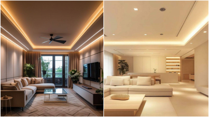 انواع مدل‌های سقف کاذب مناسب برای پذیرایی منزل؛ مدرن و شیک
