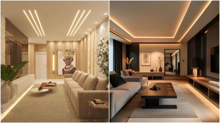 انواع مدل‌های سقف کاذب مناسب برای پذیرایی منزل؛ مدرن و شیک